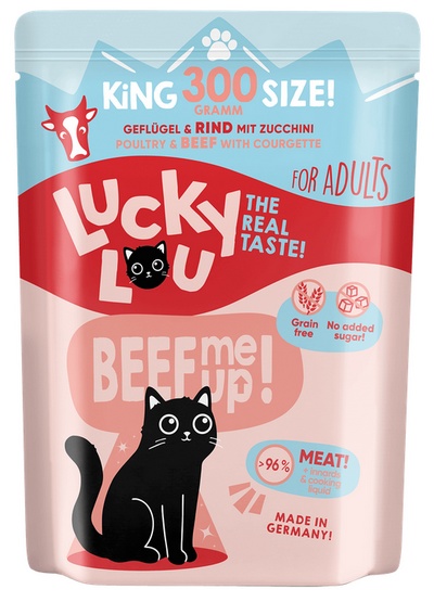 Lucky Lou Lifestage Adult Drób i wołowina saszetka 300g - Image 4