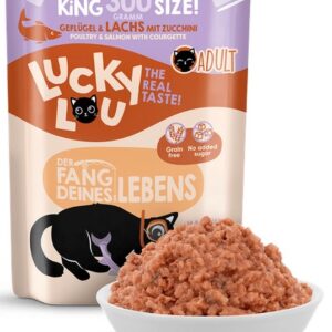 Lucky Lou Lifestage Adult Drób i łosoś saszetka 300g