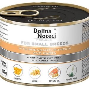 Dolina Noteci Premium Pies Mały Bażant, dynia i makaron puszka 185g