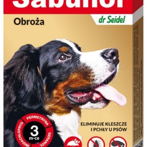 Sabunol GPI Obroża przeciw pchłom dla psa szara 50cm
