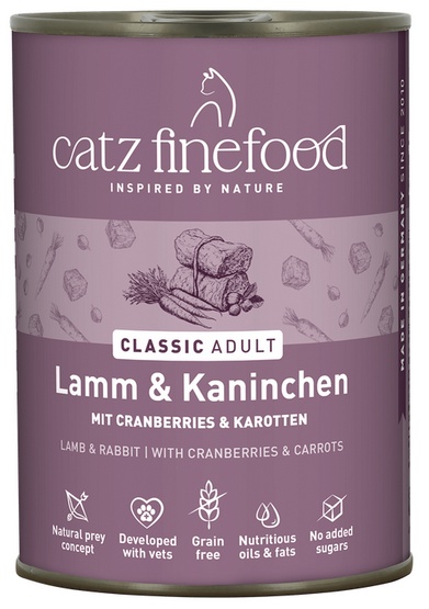 Catz Finefood Classic Jagnięcina i Królik (N.11) puszka 400g