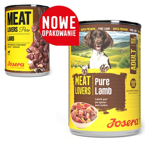 Josera Pies Meat Lovers Pure Jagnięcina puszka 400g - Image 2