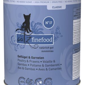 Catz Finefood Classic N.17 Drób i Krewetki puszka 800g