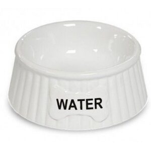 Yarro/Moderna Miska ceramiczna dla psa Water biała [Y2754]