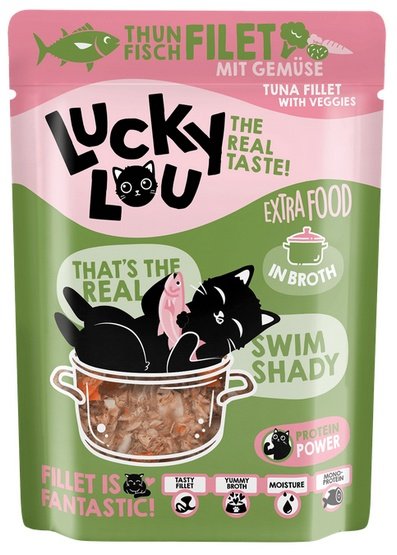 Lucky Lou Extrafood Tuńczyk i warzywa w bulionie saszetka 70g - Image 2