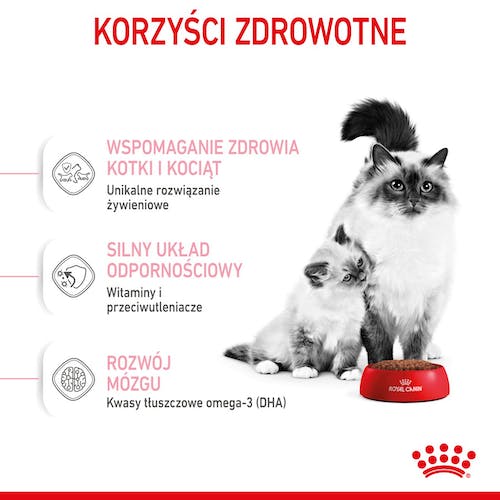 Royal Canin Mother&Babycat karma sucha dla kotek w okresie ciąży, laktacji i kociąt od 1 do 4 miesiąca 400g - Image 4