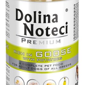 Dolina Noteci Premium Pies Gęś i ziemniaki puszka 400g