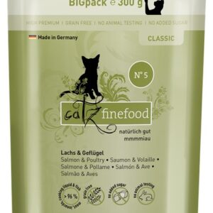 Catz Finefood Classic N.05 Łosoś i drób saszetka 300g