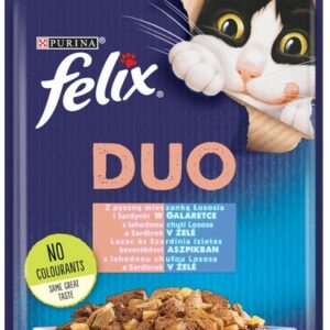 Felix Fantastic Duo sardynka/łosoś galaretka saszetka 85g