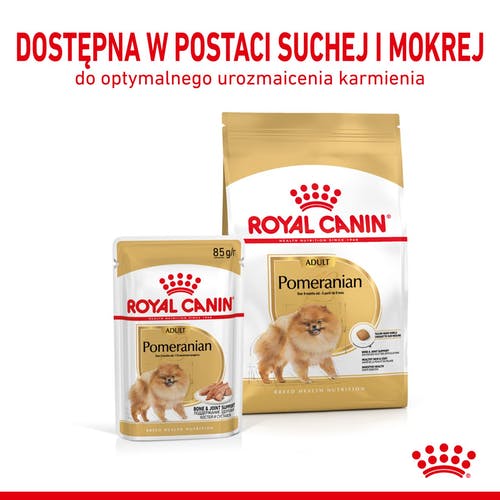 Royal Canin Pomeranian Adult karma mokra dla psów dorosłych rasy szpic miniaturowy, pasztet saszetka 85g - Image 4