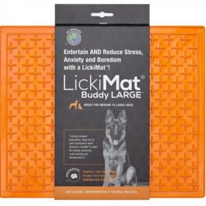 LickiMat Buddy Large Krzyżyk miękki pomarańczowy