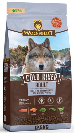 Wolfsblut Dog Cold River Adult - pstrąg i bataty 12,5kg - Image 2