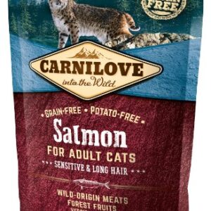 Carnilove Cat Salmon Sensitive & Long Hair - łosoś 400g