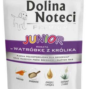 Dolina Noteci Premium Pies Junior Wątróbka z królika saszetka 300g