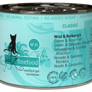Catz Finefood Classic N.21 Dziczyzna i Karmazyn puszka 200g