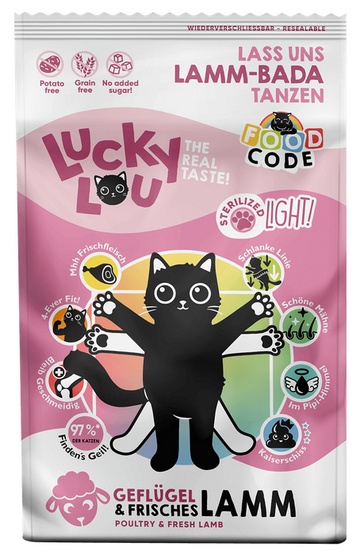 Lucky Lou Food Code Lifestage Sterilized Light Drób & Jagnięcina 750g