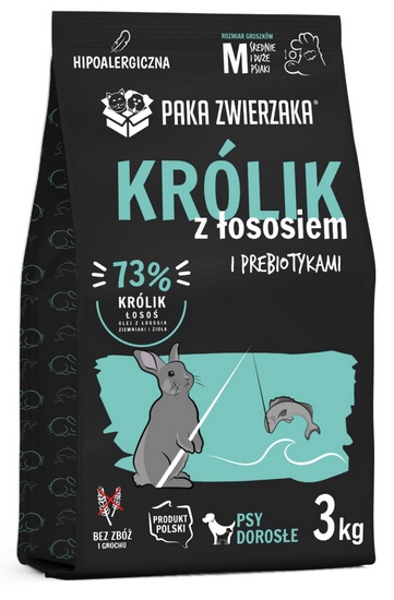 Paka Zwierzaka Seventh Heaven Królik z łososiem M 3kg