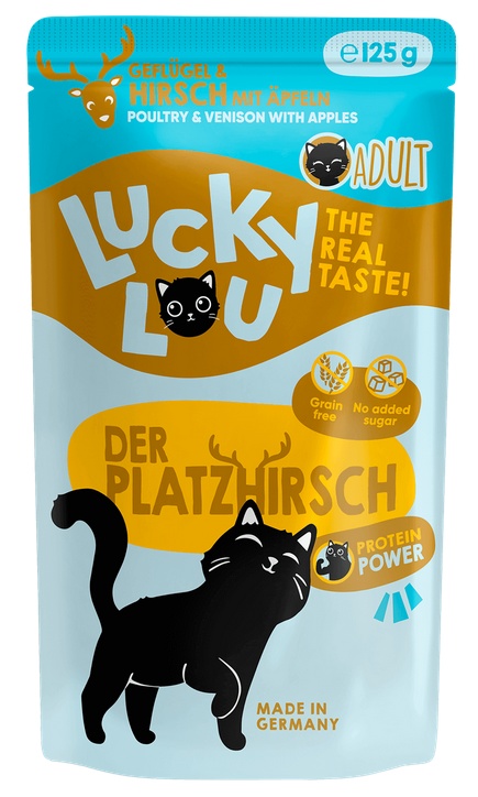 Lucky Lou Lifestage Adult Drób i jeleń saszetka 125g - Image 2
