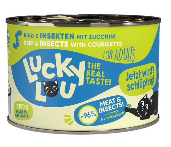 Lucky Lou Lifestage Adult Wołowina i owady puszka 200g - Image 3