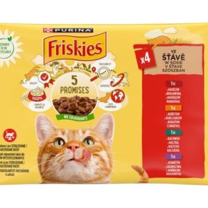 Friskies Mix mięsny w sosie saszetki 4x85g