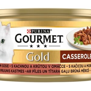 Gourmet Gold Kaczka i indyk w brązowym sosie 85g