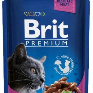 Brit Premium Cat Adult Kurczak + Indyk saszetka 100g