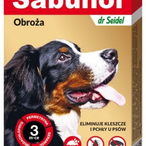 Sabunol GPI Obroża przeciw pchłom dla psa ozdobna różowa 50cm
