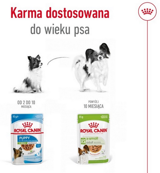Royal Canin X-Small Adult w sosie saszetka 85g - Image 4