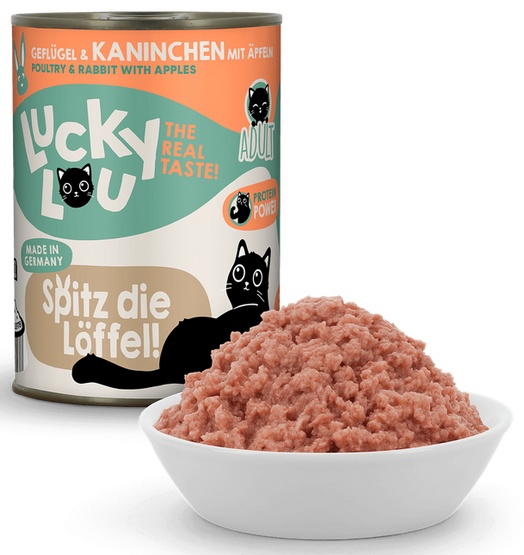 Lucky Lou Lifestage Adult Drób i królik puszka 400g - Image 2