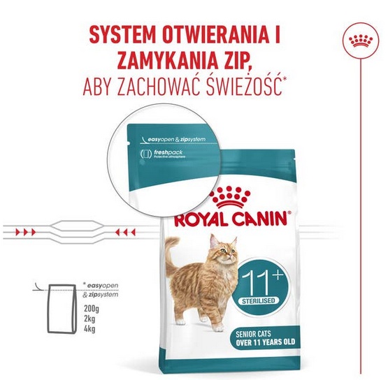 Royal Canin Ageing +11 Sterilised karma sucha dla kotów dojrzałych, sterylizowanych 2kg - Image 5