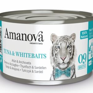 Amanova Cat Tuna & Whitebaits - tuńczyk i białoryby w bulionie puszka 70g [09]