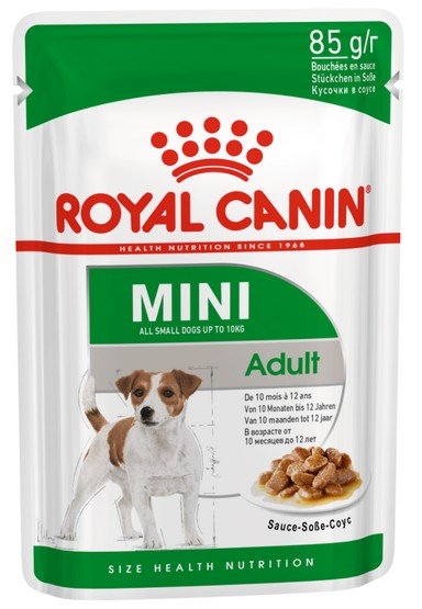Royal Canin Mini Adult karma mokra w sosie dla psów dorosłych, ras małych saszetka 85g - Image 2