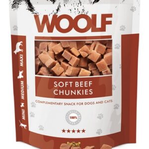 Woolf Soft Beef Chunkies 100g