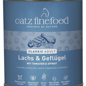 Catz Finefood Classic Łosoś i drób (N.05) puszka 800g