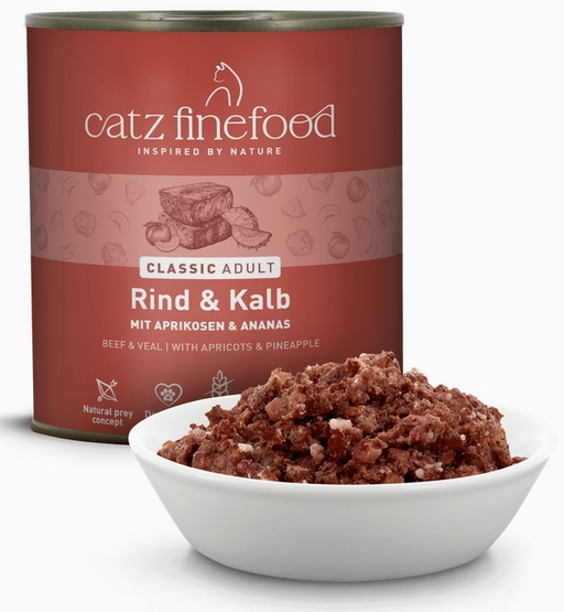 Catz Finefood Classic N.07 Wołowina i cielęcina puszka 800g - Image 5