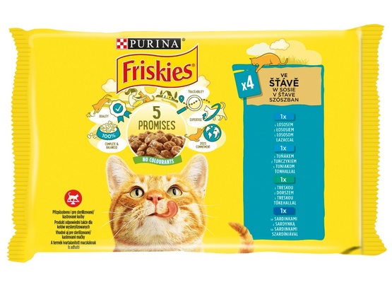 Friskies Mix Rybny w sosie saszetki 4x85g - Image 2