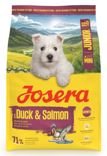 Josera Pies Mini Junior Duck & Salmon 3kg - Image 2