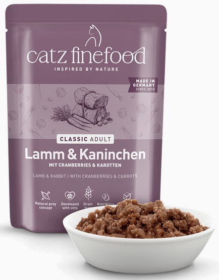Catz Finefood Classic N.11 Jagnięcina i Królik saszetka 300g - Image 5