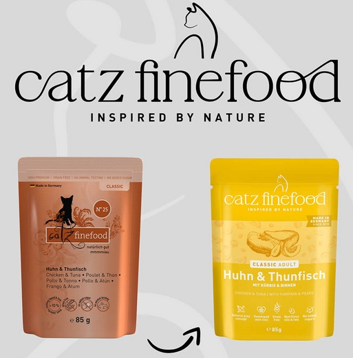 Catz Finefood Classic N.25 Kurczak i Tuńczyk saszetka 85g - Image 3