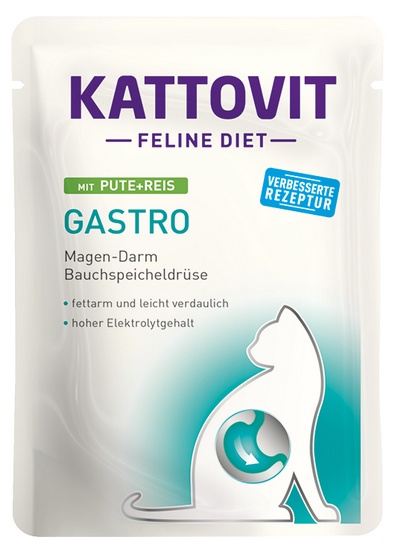 Kattovit Feline Diet Gastro indyk i ryż saszetka 85g - Image 4