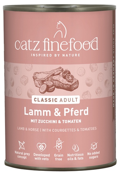 Catz Finefood Classic Jagnięcina i Konina (N.19) puszka 400g