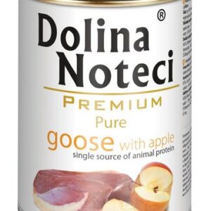 Dolina Noteci Premium Pies Pure Gęś i jabłko puszka 400g
