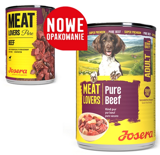 Josera Pies Meat Lovers Pure Wołowina puszka 400g - Image 2