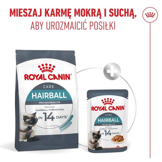 Royal Canin Hairball Care karma sucha dla kotów dorosłych, eliminacja kul włosowych 4kg - Image 5