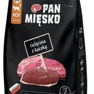 Pan Mięsko Karma sucha dla kota - cielęcina i kaczka chrupki M 1,6kg