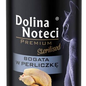 Dolina Noteci Premium Kot Sterilised Bogata w perliczkę puszka 400g
