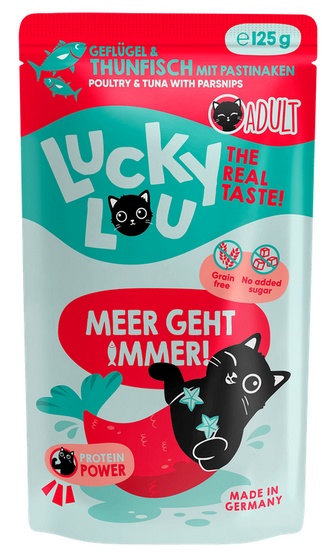 Lucky Lou Lifestage Adult Drób i tuńczyk saszetka 125g - Image 2