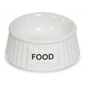 Yarro/Moderna Miska ceramiczna dla psa Food biała [Y2753]