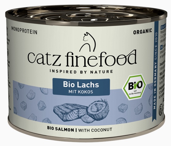Catz Finefood Organic Bio Łosoś (N.513) puszka 200g