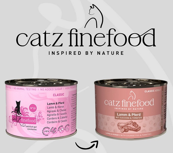 Catz Finefood Classic Jagnięcina i Konina (N.19) puszka 200g - Image 3